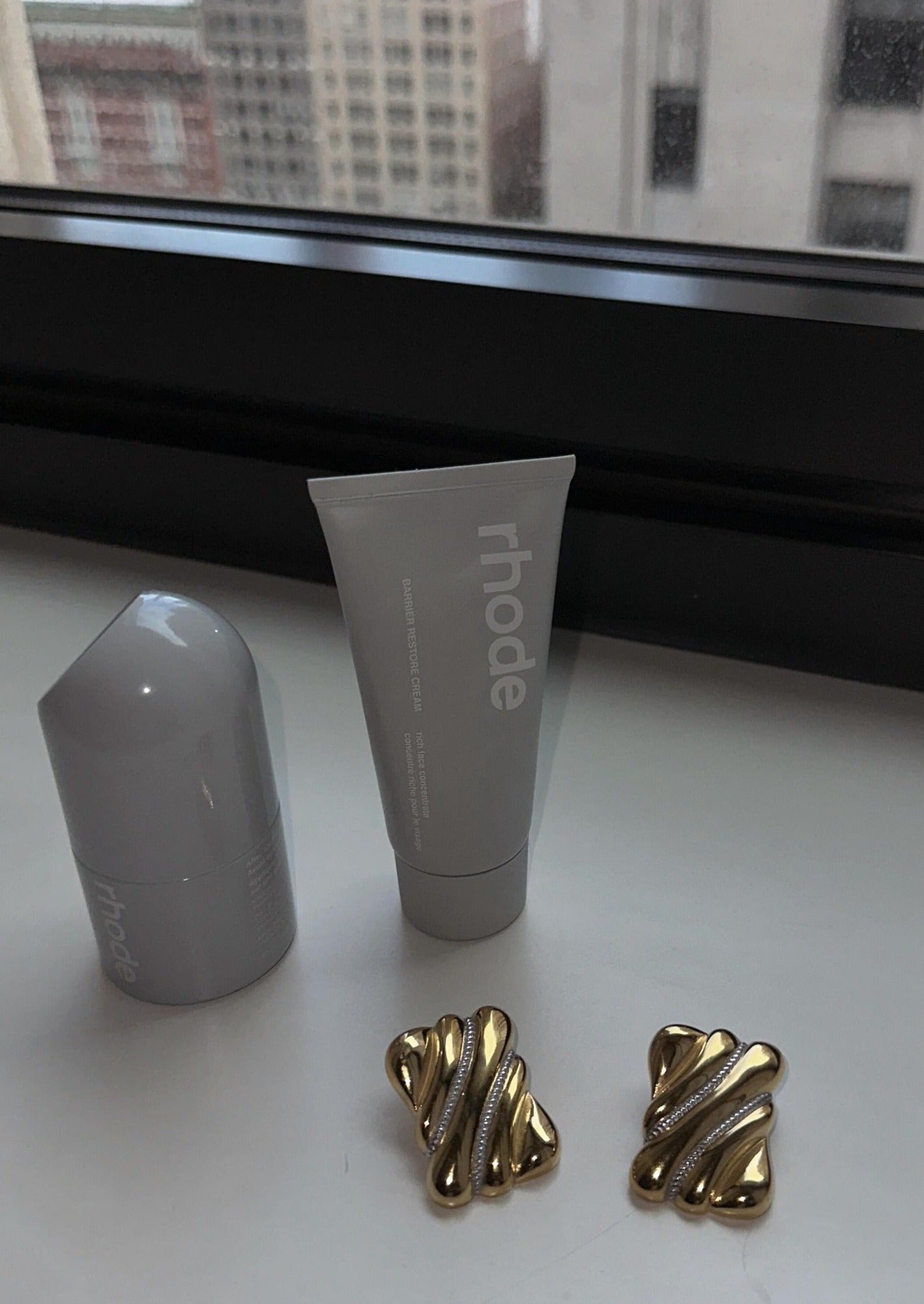 Aurora - Vintage Rectangular Studs