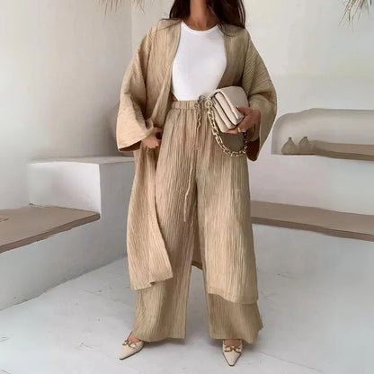 Close-Up of Cozy Fabric of Cora Winter Set