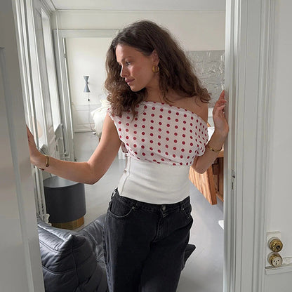 Olivia - Polka Dotted Top