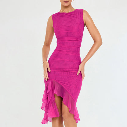 Olivia - Ruffle Midi Dress