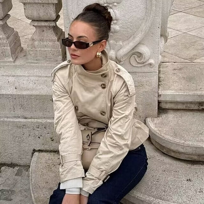 Mila - Buttoned Trench Coat