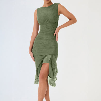 Olivia - Ruffle Midi Dress