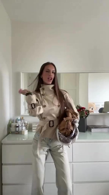 Mila - Buttoned Trench Coat