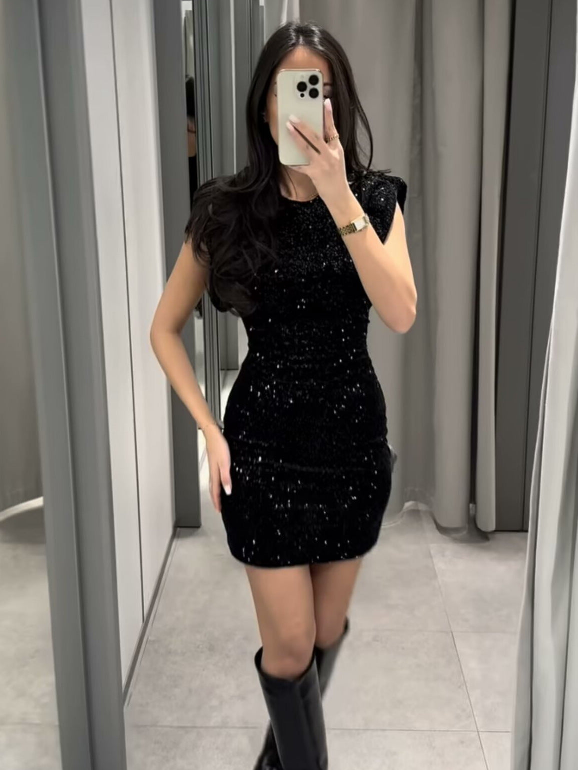 Mila - Glitter Mini Dress