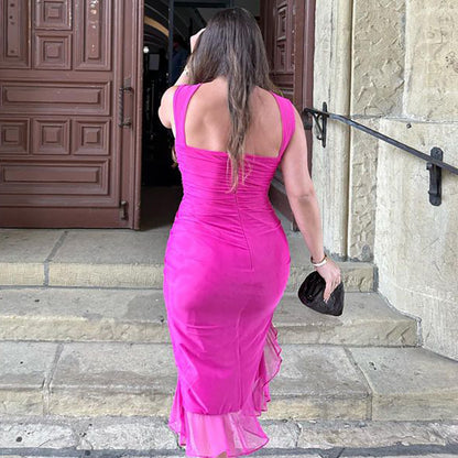 Olivia - Ruffle Midi Dress