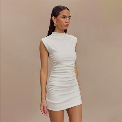 Olive - Sleeveless mini dress