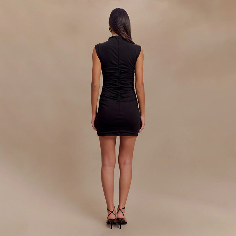 Olive - Sleeveless mini dress