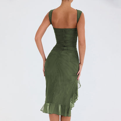 Olivia - Ruffle Midi Dress