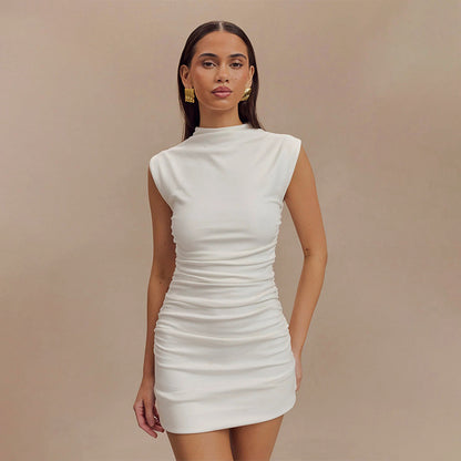 Olive - Sleeveless mini dress