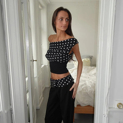 Olivia - Polka Dotted Top