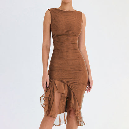 Olivia - Ruffle Midi Dress