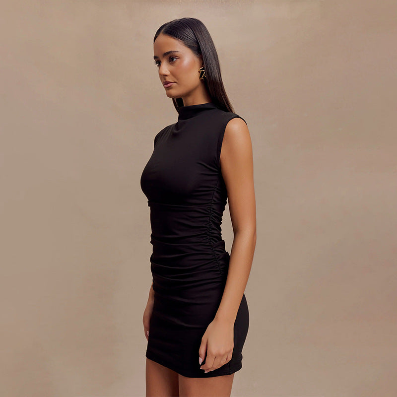 Olive - Sleeveless mini dress