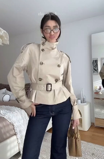 Mila - Buttoned Trench Coat