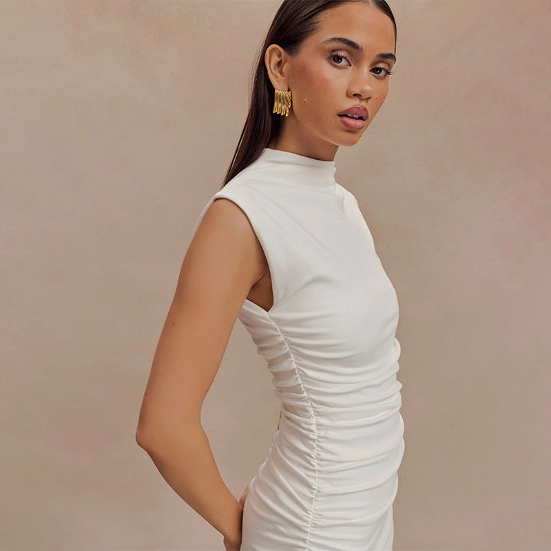 Olive - Sleeveless mini dress