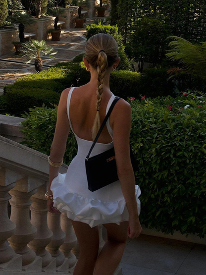 Isla - Silhouette Ruffle Mini Dress