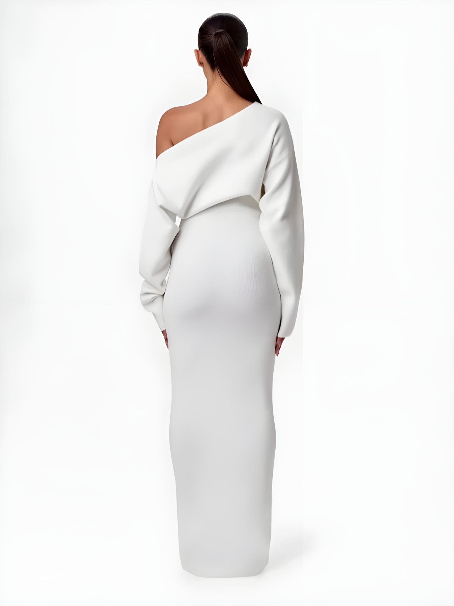 Livette - One-Shoulder Sweater Dress