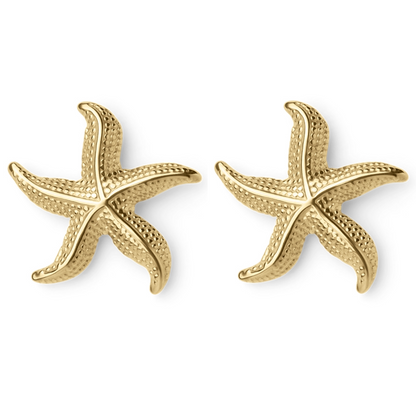 Briana - Curved Starfish Earrings