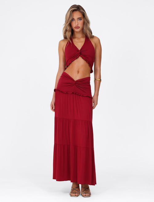 Solea - Twist Waist Maxi Set