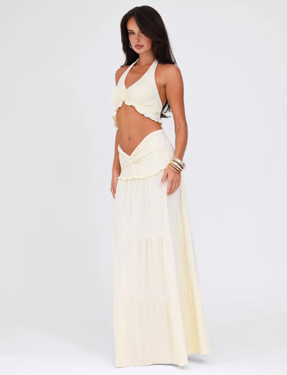 Solea - Twist Waist Maxi Set