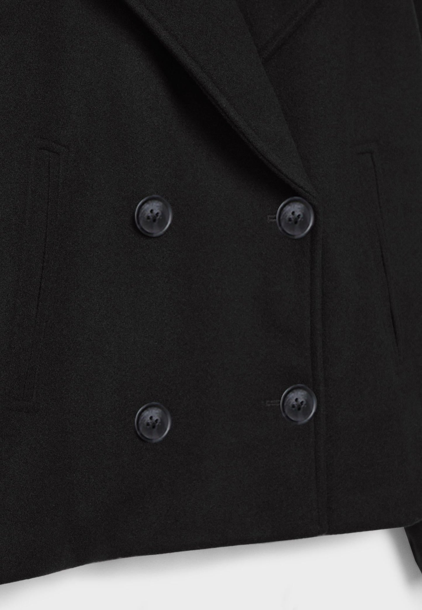 Collar Detail of Cyrisse Designer Coat