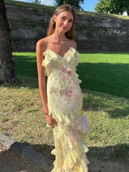 Aureline – Elegant Ruffle Dress with a Playful Touch